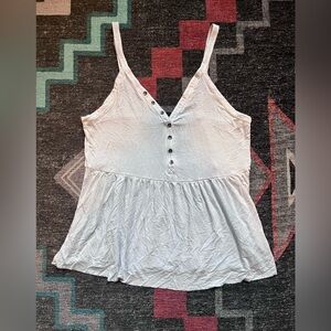 American Eagle Outfitters Soft & Sexy Tank Top Light Blue Small